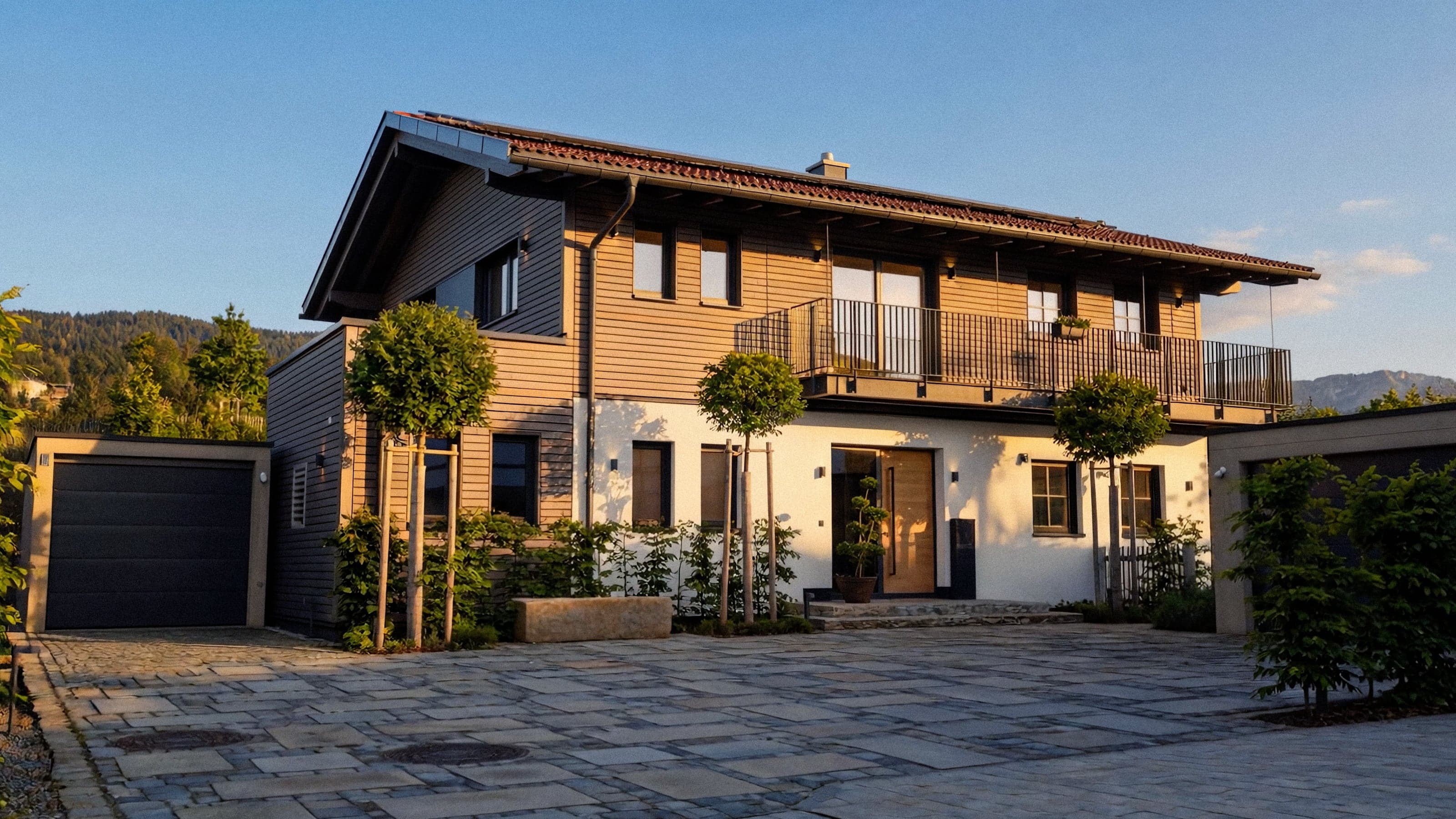 Frontansicht des Traumhauses am Chiemsee